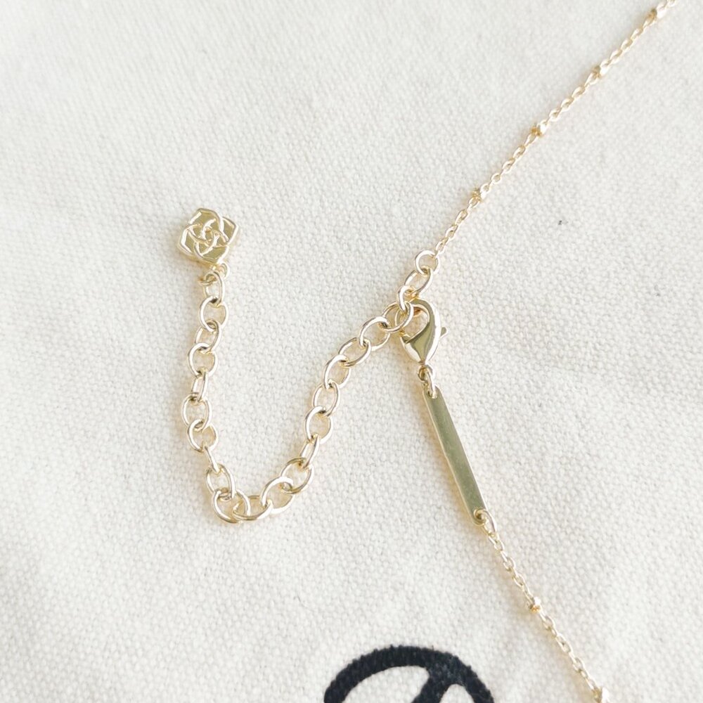 Kendra Scott Short Necklace - Ashton Heart - Blush Ivory Mother-of-Pearl Gold - Picture 4 of 4